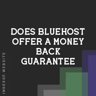 Does Bluehost offer a money-back guarantee? Banners