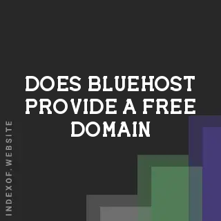 Does Bluehost provide a free domain? Banners