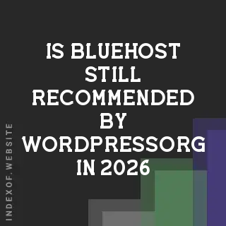 Is Bluehost still recommended by WordPress.org in 2026? Banners