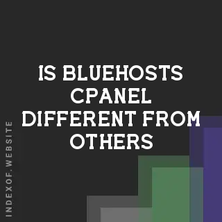 Is Bluehost’s cPanel different from others? Banners