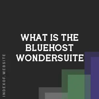 What is the Bluehost WonderSuite? Banners