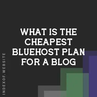 What is the cheapest Bluehost plan for a blog? Banners